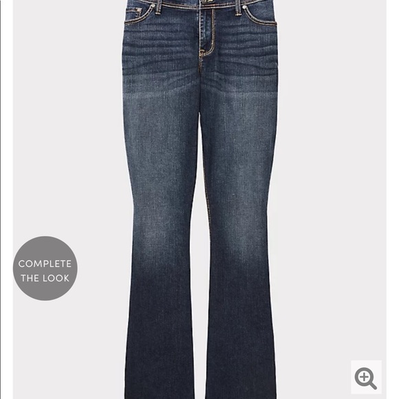 NWT Torrid Slim Bootcut Mid Rise Stretch Jean, size 10 S - Picture 3 of 13